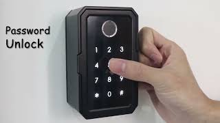 CATCHFACE Bluetooth Key Lock Box for Door Handle and Wall Smart lockbox for Airbnb Realtor Home [upl. by Edge]