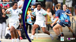 Fijiana Drua prop Karalaini Naisewa scores 65m try  Super W 2022 [upl. by Prochoras]