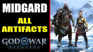 Midgard  All Artifacts Locations  God of War Ragnarök [upl. by Yznyl860]