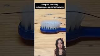 Tips para madaling maipasok ang sinulid sa karayom viralvideo tips viralvideo tipsandtricks [upl. by Enilesor894]