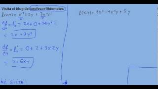 derivadas parciales 02 funciones de varias variables [upl. by Abeu]