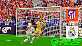 Atlético de Madrid Vs Real Madrid CF EA SPORTS FC 25 Gameplay LaLiga 2425 [upl. by Lexy]