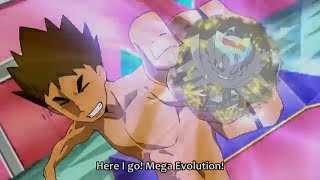 BROCK amp MEGA STEELIX Vs TURTUNATOR KAWE AMV POKEMON [upl. by Kohsa]