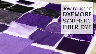 How to Dye Fabric Rit DyeMore Synthetic Dye [upl. by Lirrad]