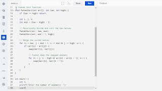 C Program to Implement Funnel Sort Funnel Sort Code in C Coding Guide for Beginners programming [upl. by Anires]