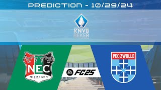 NEC Nijmegen vs PEC Zwolle  Prediction  202425 KNVB Beker  EA FC 25 [upl. by Idurt]