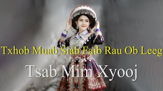 Txhob Muab Lub Siab Faib Rau Ob Leeg karaoke  Tsabmim Xyooj [upl. by Atrice]