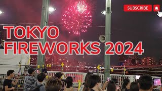 Tokyo fireworks 2024Sumidagawa tokyo firworksskytree tokyo firworks [upl. by Eevets]