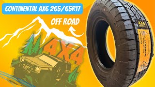 CONTINENTAL CONTI CROSS CONTACT AX6 26565R17 BEST OFFROAD TYRES ALL TERRAIN 4x4 ​⁠ [upl. by Raymonds]