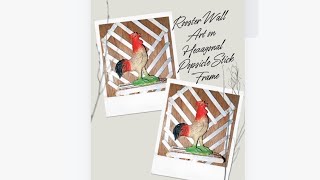 How to Create a Rooster Wall Decor with Popsicle Sticks [upl. by Vivianne]