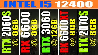 RTX 2060 SUPER vs RX 6600 vs RTX 3060 vs RX 6600XT vs RTX 2070 SUPER  i5 12400  PC GAMES TEST [upl. by Con]