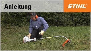 Das Starten der Motorsense STIHL FS 50 [upl. by Ready]