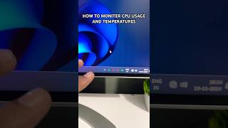 HOW TO MONITER YOUR CPU USAGE AND TEMPERATURES pc windows windowshacks gaming gamingpc [upl. by Ellemac]