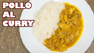 ✅ Cómo hacer POLLO al CURRY con LECHE de COCO ▶ Pollo al curry receta [upl. by Heyman]