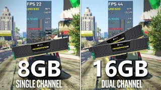 8GB vs 16GB RAM UHD 630  Test in 6 Games [upl. by Ailina629]