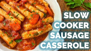 Slow Cooker Sausage Casserole A Family Favourite [upl. by Rafaelof]