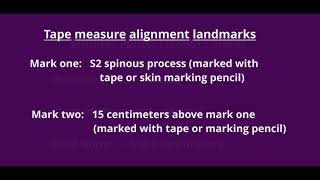 Range of Motion Measurement Lumbar Flexion [upl. by Crescint681]