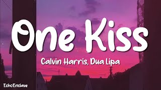 Calvin Harris Dua Lipa  One Kiss Lyrics [upl. by Nadual745]