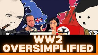 CANADIANS FIRST TIME REACTION TO WW2 Oversimplified Part 1 School Didnt Teach A Lot Of This [upl. by Kain182]