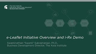 eLeaflet Initiative Overview and iRx Demo [upl. by Akihsar]