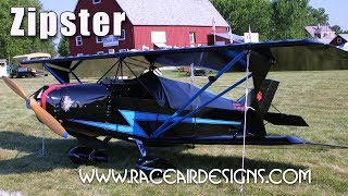 Ed Fisher Zipster single seat ultralight experimental aircraft [upl. by Power]