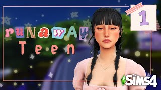 New I’m A Runaway Teen Ep 1  The Sims 4 [upl. by Nyrahtak]