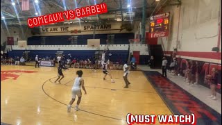 COMEAUX VS BARBE IN BASKETBALL MUST WATCH [upl. by Cone232]