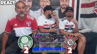 REACT PALMEIRAS 2X2 CORINTHIANS  QUE DERBY FOI ESSE [upl. by Surtemed]