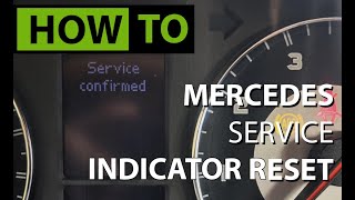 HOW TO Reset Service Indicator Hidden Menu  W203 C Class amp W463 G Wagen [upl. by Trilbie]