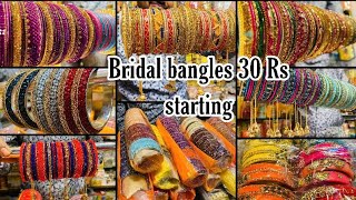 Bridal Bangles set 30 Rs starting  marriage amp engagement bridal collection  wholesale ampRetail [upl. by Elenahc218]