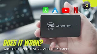 Wireless Apple CarPlay amp Android Auto  Watch Netflix and YouTube  OneCarStereo AI BOX LITE Review [upl. by Kenison]