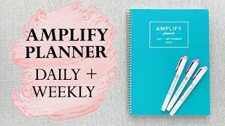 AMPLIFY PLANNER  DAILY  WEEKLY COMBINATION  10 OFF code [upl. by Arracot]