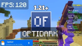 UNO DE LOS MEJORES OPTIMIZADORES DE MINECRAFT PE 121 OptiDark  Sensor78 [upl. by Keeryt]