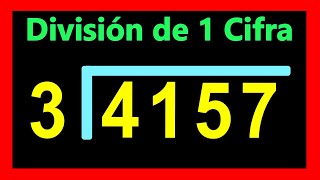 ✅👉 Divisiones de 1 Cifra afuera y 4 Adentro ✅Como Dividir por 1 Cifra [upl. by Alonso]