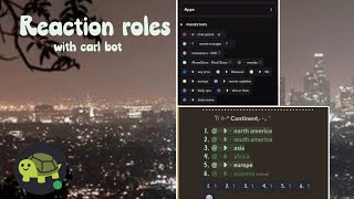 ﹒ᐢᐢ﹒ Carl Botreaction role discord tutorial discordtutorial [upl. by Aroled]