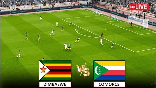 🔴LIVE  ZIMBABWE vs COMOROS LIVE FOOTBALL MATCH TODAY I COSAFA CUP I eFootball Pes 21 Gameplay [upl. by Oiretule]