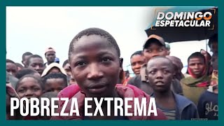 Domingo Espetacular mostra como é a vida no Congo um dos locais mais pobres e violentos do mundo [upl. by Aehsat]