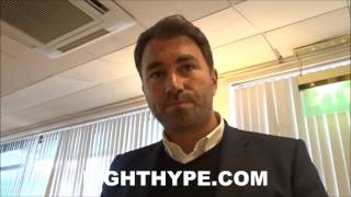 EDDIE HEARN EXPLAINS ISSUES WITH MAKING KHAN VS BROOK SAYS KHAN HAS WRONG EXPECTATIONS [upl. by Noeled]