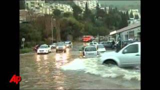 Raw Video Floods Hit Croatian City [upl. by Knut]