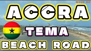 Accra to Tema Beach Road Project Transforming Ghanas Coastal Route 🇬🇭 ghana accra tema [upl. by Amuh80]