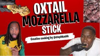 Oxtail mozzarella stick recipe reactionvideo [upl. by Anaoy407]