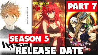 High School DXD Season 5 Release Date  Haikyu Season 5 Release Date  JJBA SBR Anime  Sam Boy [upl. by Ewart]