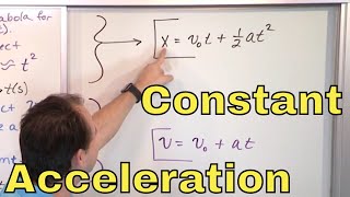 01  Motion with Constant Acceleration in Physics Constant Acceleration Equations [upl. by Bellaude142]