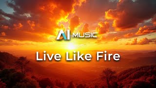 Live Like Fire AIGenerated Electronic Soundscape of Raw Energy [upl. by Albric]