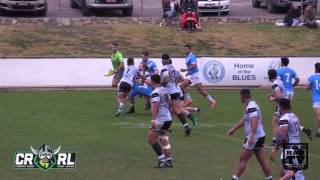 2017 Canberra RL Round 10 1st Grade Highlights Queanbeyan Blues v Belconnen United [upl. by Eitnom]