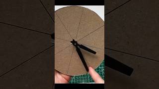 DIY Cardboard clock  Сardboard idea  Home decor [upl. by Eceirahs]