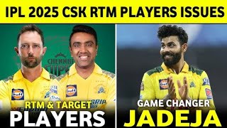 CSK TARGET Players for RTM amp Auction REVEALED 😳🔥 Ashwin Conway CSK IPL 2025 Cricket News [upl. by Dlaregztif]