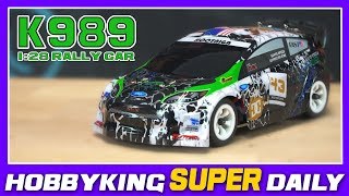 WL Toys K989 128 Scale Rally Car RTR  HobbyKing Super Daily [upl. by Rehposirhc202]