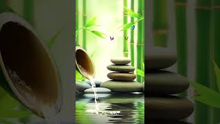 Relaxing Music  Water Sounds  Bamboo Water Fountain relaxingmusic watersounds peacefulrelaxing [upl. by Nierman400]