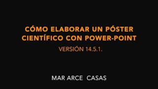 Cómo elaborar un póster con power point [upl. by Lebezej]